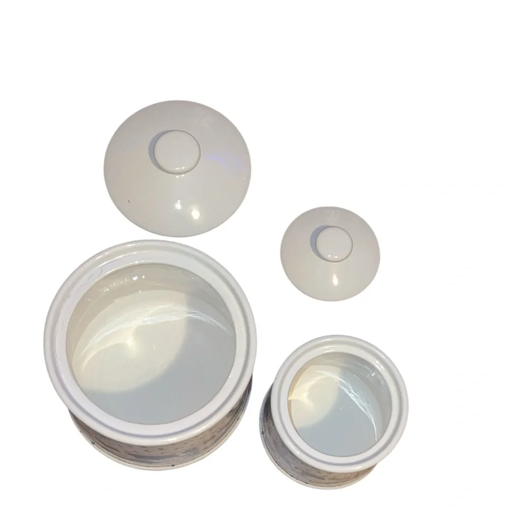 Vintage 1980s Blue Ribbon Country Geese Canister Set - Picture 9 of 11